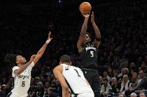 终结系列赛?ESPN预测明天G6胜率:马刺64% 森林狼36%配图